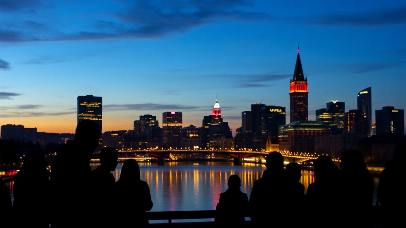 Ottawa cityscape with digital connections for influencer marketing Ottawa.