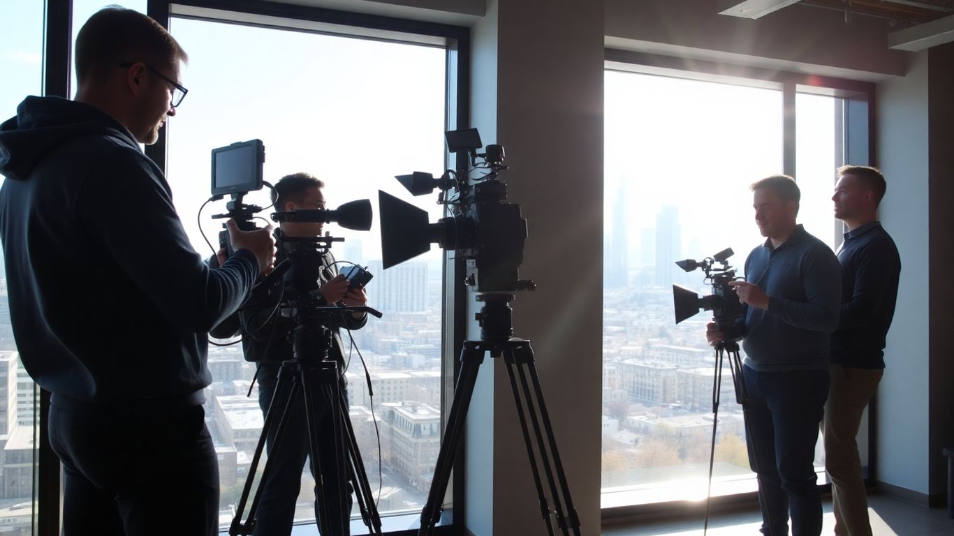 Ottawa video marketing team filming with professional equipment.